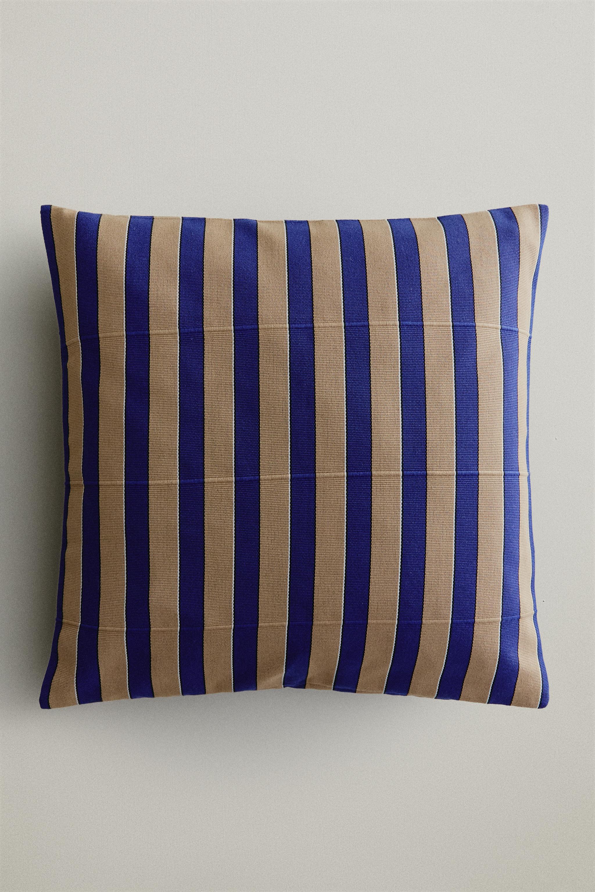 HOUSSE COUSSIN RAYURES
